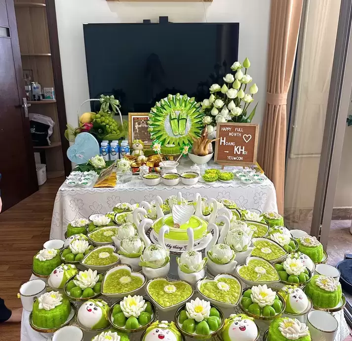 Mâm cúng đầy tháng bé gái ( Gói 3 )