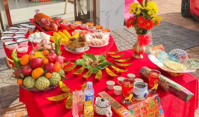 Dịch Vụ Mâm Cúng Khai Trương Trọn Gói Tại Quận 2 – VIFOOD | Khai Lộc Hồng Phát – Giao Nhanh – Đủ Lễ