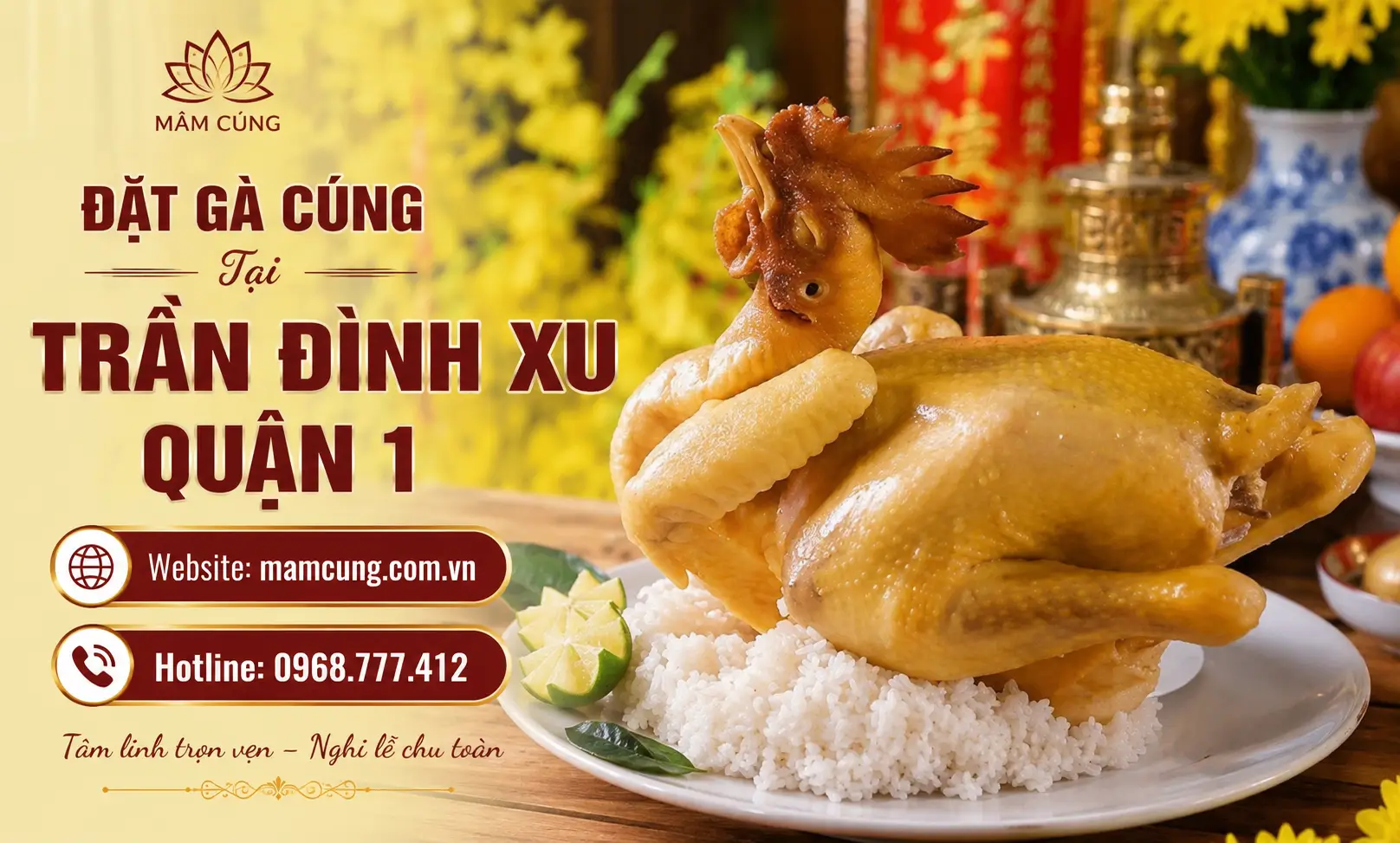 Đặt Gà Cúng Tại Trần Đình Xu Quận 1 – Giao Nhanh Tận Nơi, Gà Đẹp Chuẩn Lễ