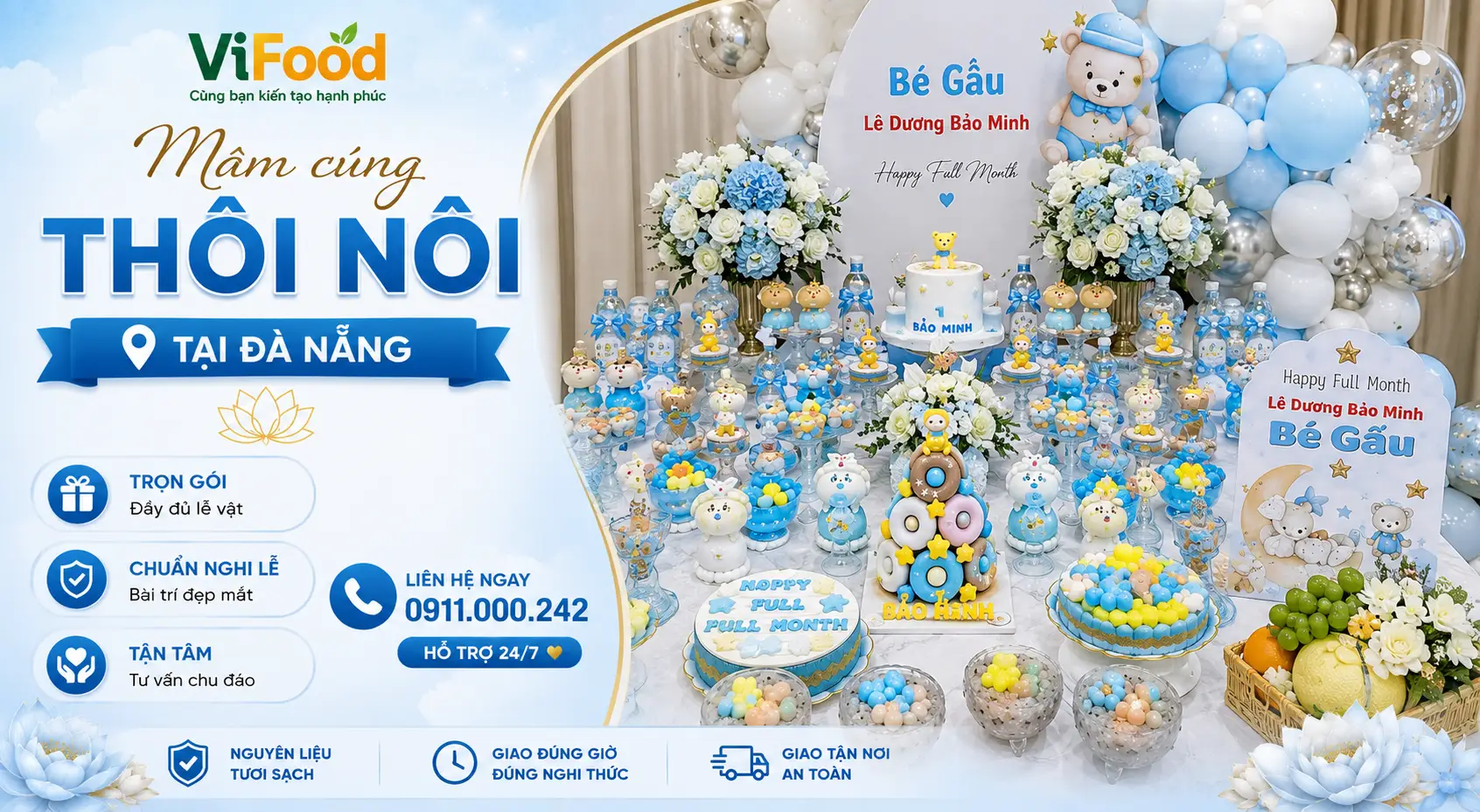 Dịch Vụ Chuẩn Bị Mâm Cúng Thôi Nôi Chuyên Nghiệp Tại Đà Nẵng